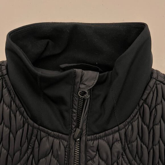 Zella‎ Womens Jacket XS Black Zelprotek Puffer Full Zip Athletic Quilted Edgy - Picture 5 of 9